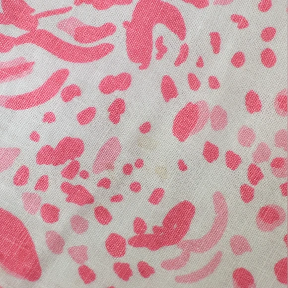 Lilly Pulitzer Beach Pant Get Spotted Wide Leg Linen Animal Print Pink Size XXS - Picture 9 of 9